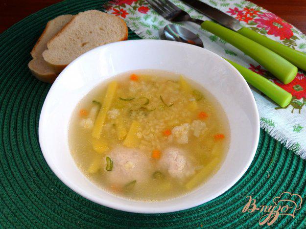 фото рецепта: Суп с пшеном и цветной капустой