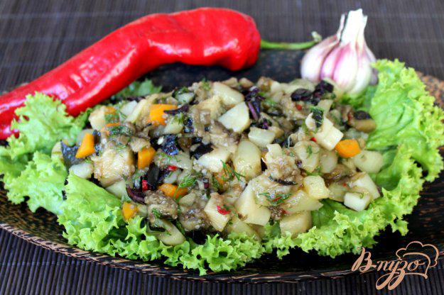 фото рецепта: Пикантный салат из печеных овощей