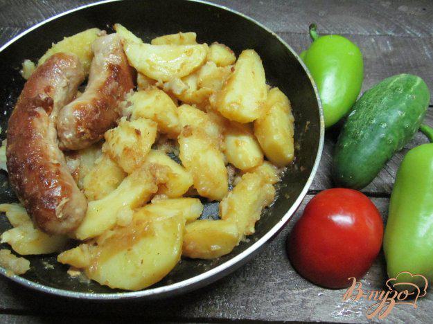 фото рецепта: Домашняя колбаса с картофелем