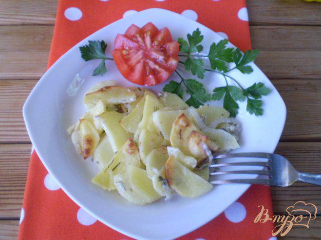 фото рецепта: Картофель с кефиром и чесноком