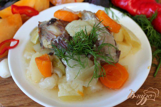 фото рецепта: Мясо ягненка запеченое с овощами в рукаве