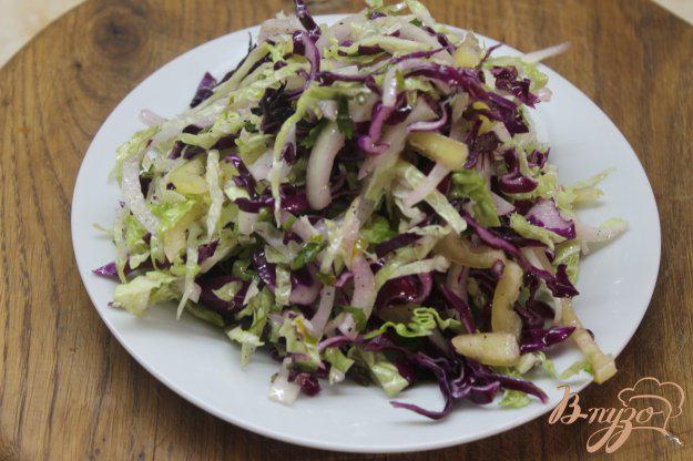 фото рецепта: Салат капустный с маринованным луком