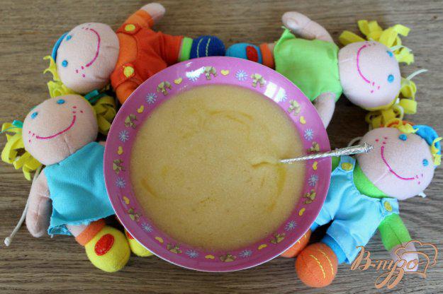 фото рецепта: Овощной суп-пюре с перепелиным яйцом для малышей