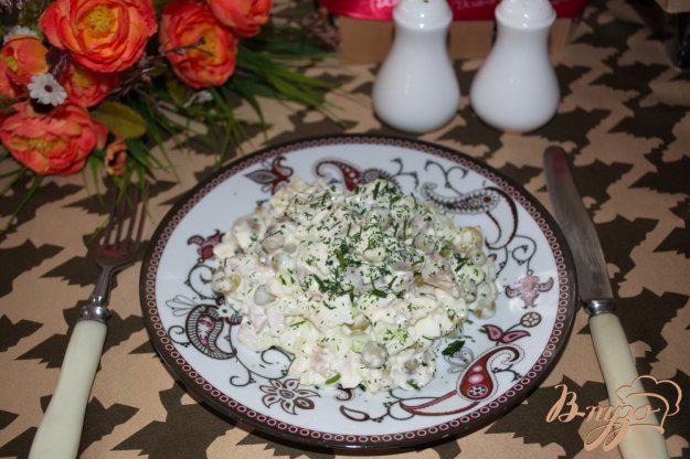 фото рецепта: Салат с индейкой и грибами