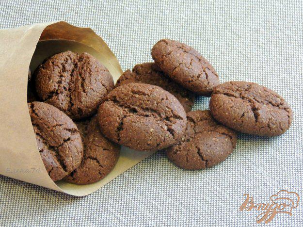 фото рецепта: Шоколадно-кофейное овсяное печенье