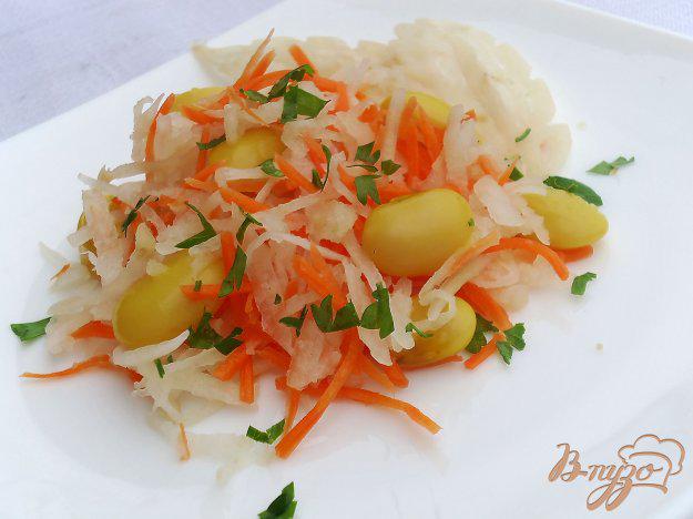 фото рецепта: Салат с морковью, редькой и фаслью