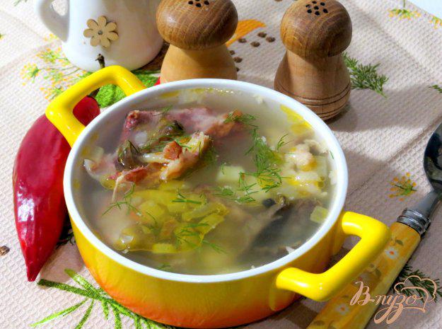 фото рецепта: Суп со свининой и опятами