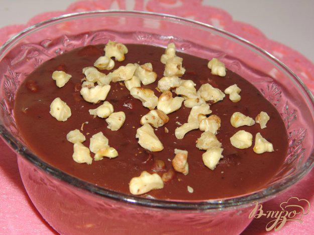 фото рецепта: Шоколадный пудинг с грецкими орехами
