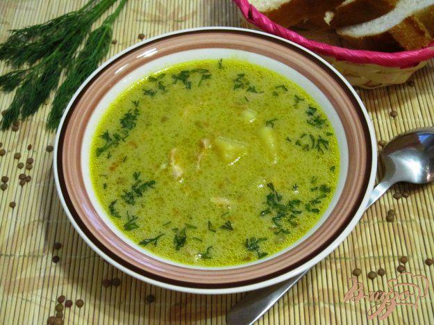 фото рецепта: Суп с чечевицей и плавленым сыром