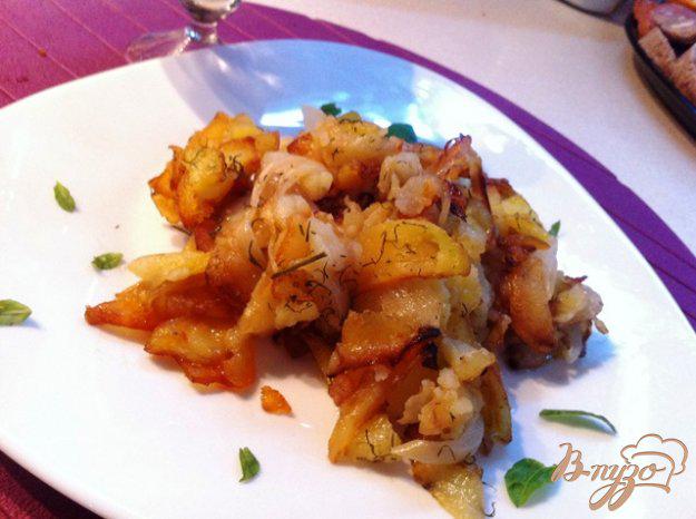 фото рецепта: Жаренный картофель с луком