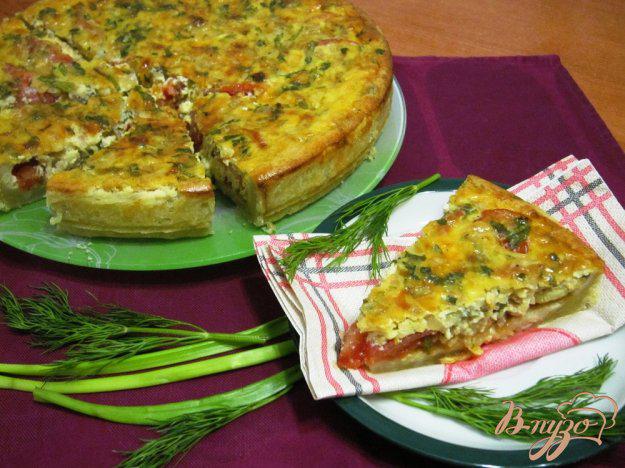 фото рецепта: Пирог с помидорами и кабачками