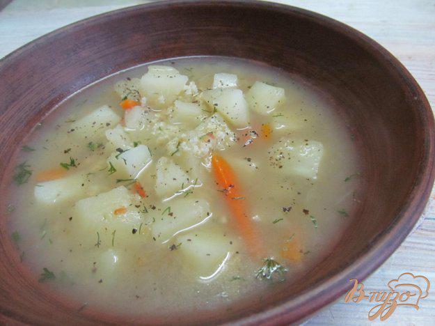 фото рецепта: Суп на рыбном бульоне