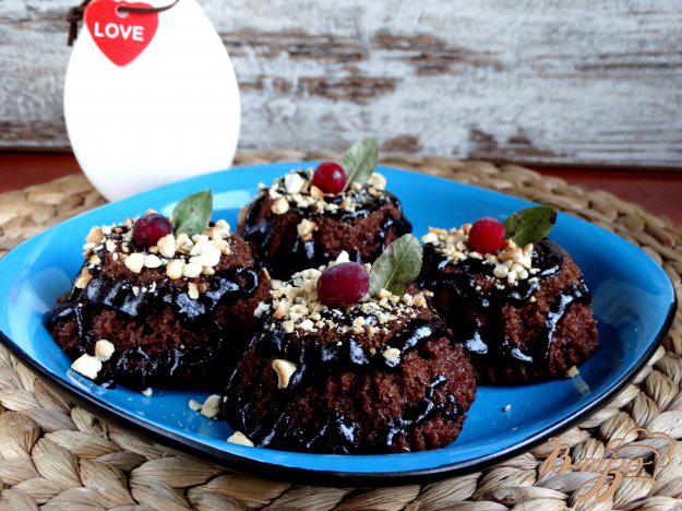 фото рецепта: Шоколадные бисквитные пирожные