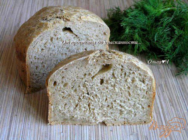 фото рецепта: Ржаной хлеб с оливковым маслом и укропом