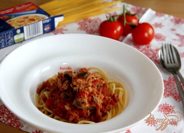 фото рецепта: Паста  с тунцово-томатным соусом