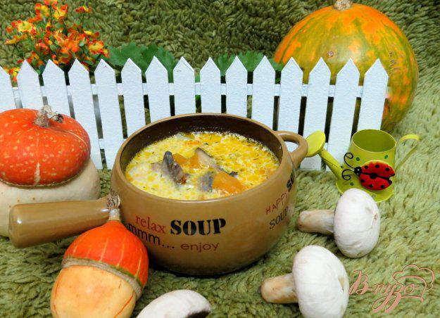 фото рецепта: Суп с тыквой и грибами