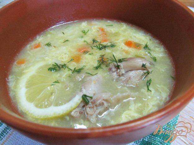 фото рецепта: Рисово-лимонный суп