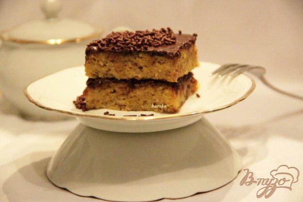 фото рецепта: Тыквенный кекс с шоколадной глазурью