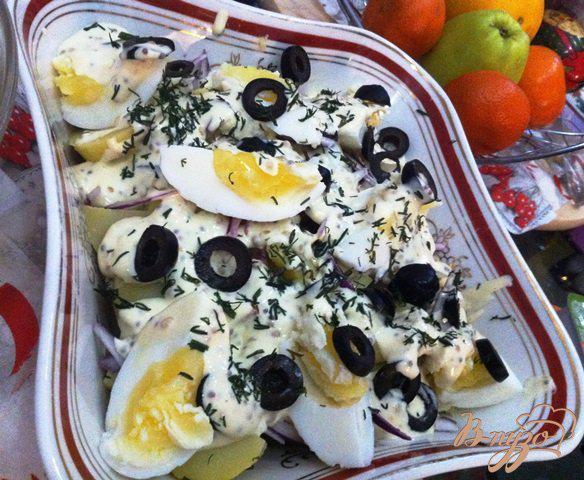 фото рецепта: Картофельный салат с оливками