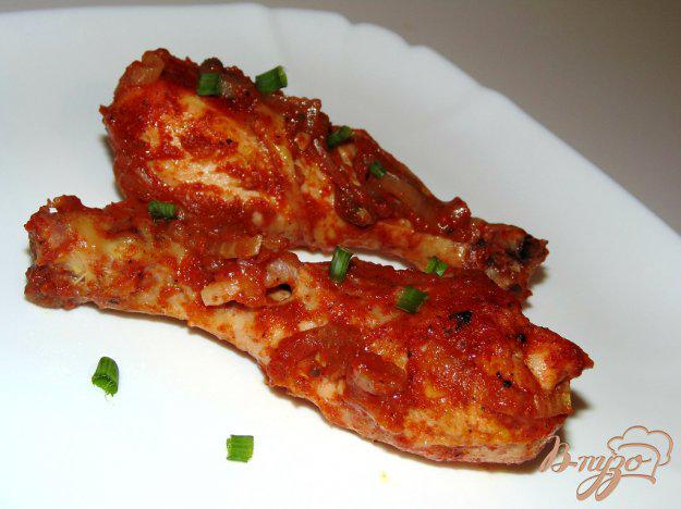 фото рецепта: Запеченное маринованное мясо птицы в томатном соке