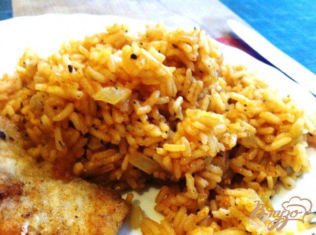 фото рецепта: Жаренный рис на гарнир с томатами