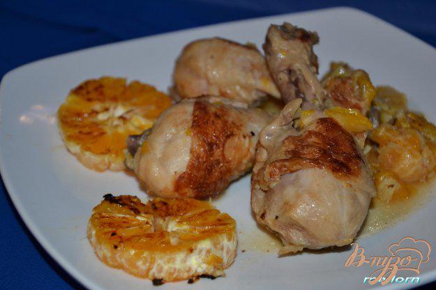 фото рецепта: Куриные голени с мандаринами