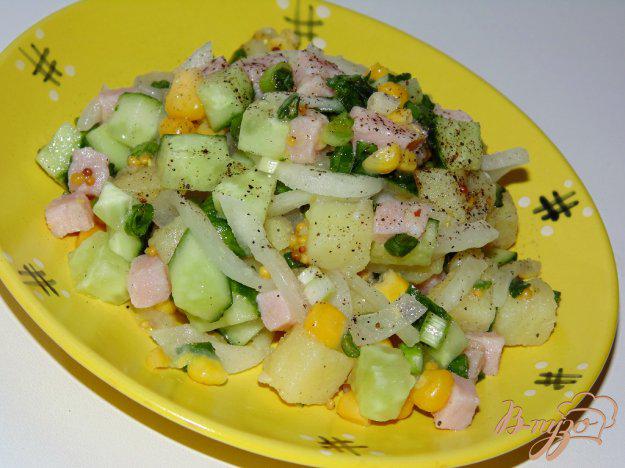 фото рецепта: Картофельный салат со свиным балыком