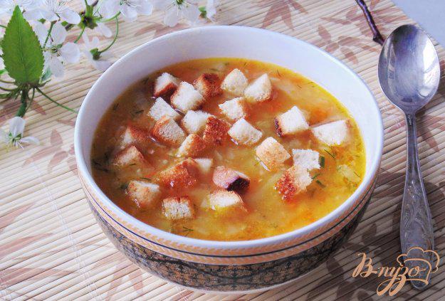 фото рецепта: Гороховый суп с крутонами