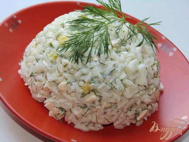 фото рецепта: Салат из риса с плавленым сыром