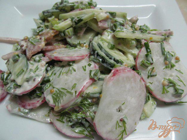 фото рецепта: Овощной салат с беконом
