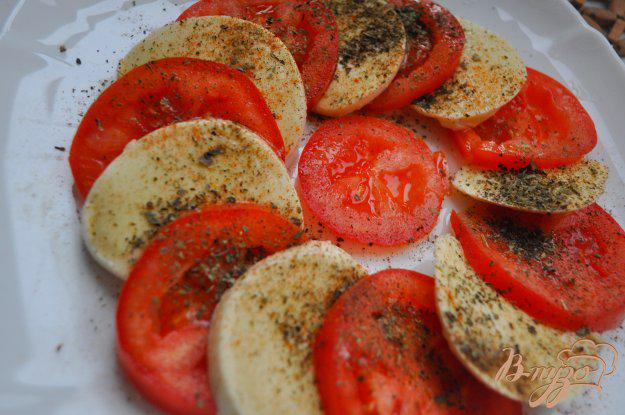 фото рецепта: Салат с моцареллой и помидорами