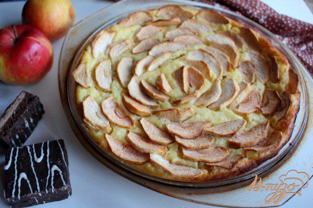 фото рецепта: Творожный кекс с яблоком