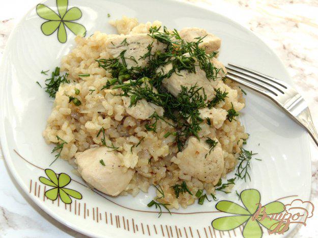фото рецепта: Бурый рис с мясом птицы
