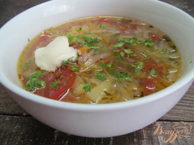 фото рецепта: Слоенный овощной суп
