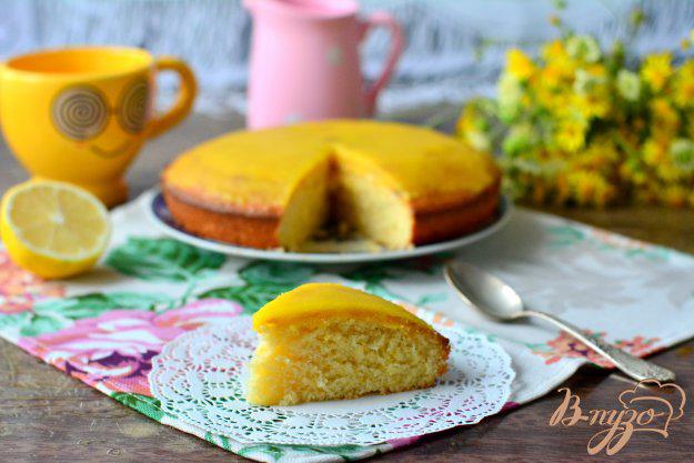 фото рецепта: Лимонный рассыпчатый пирог