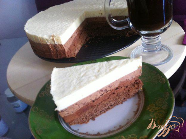 фото рецепта: Торт три шоколадных мусса