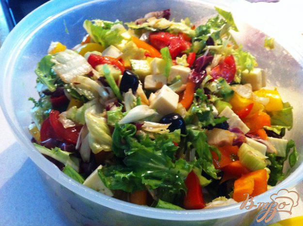 фото рецепта: Овощной салат с брынзой