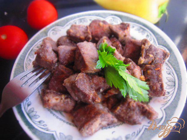 фото рецепта: Жареное свиное легкое в маринаде