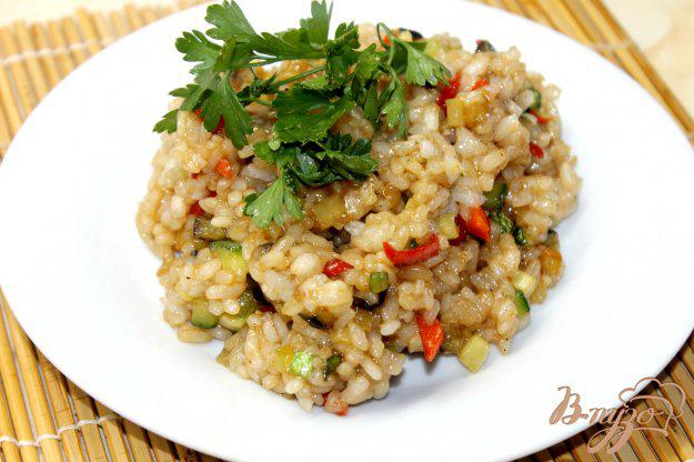фото рецепта: Рис с летними овощами в соевом соусе