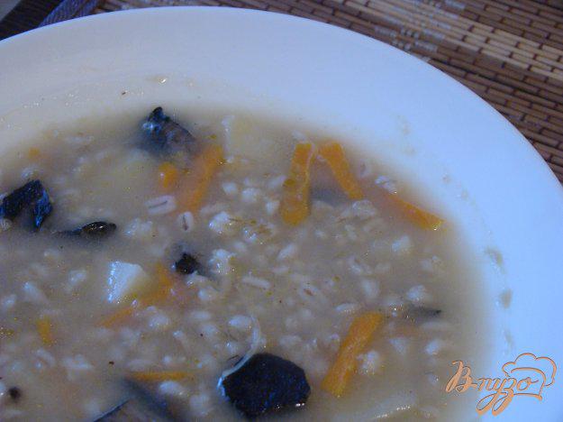 фото рецепта: Перловый суп с грибами
