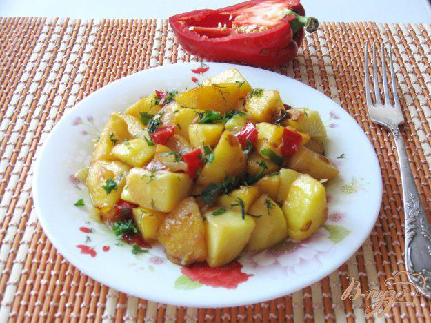 фото рецепта: Картофель обжаренный с овощами