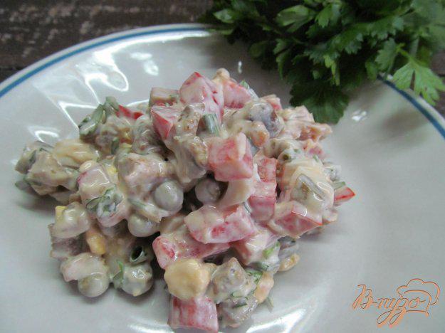 фото рецепта: Салат с баклажаном и свининой