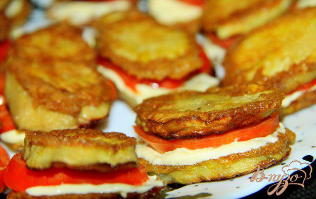 фото рецепта: Закуска из баклажан с помидорами