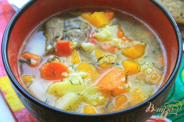 фото рецепта: Тыквенный суп с пшеном