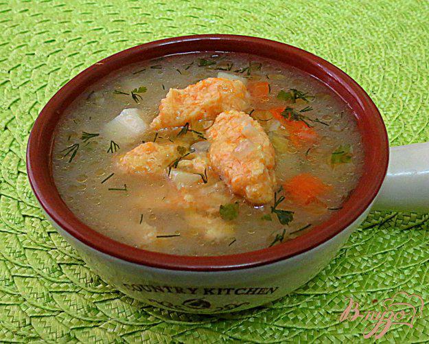 фото рецепта: Суп с галушками из тыквы