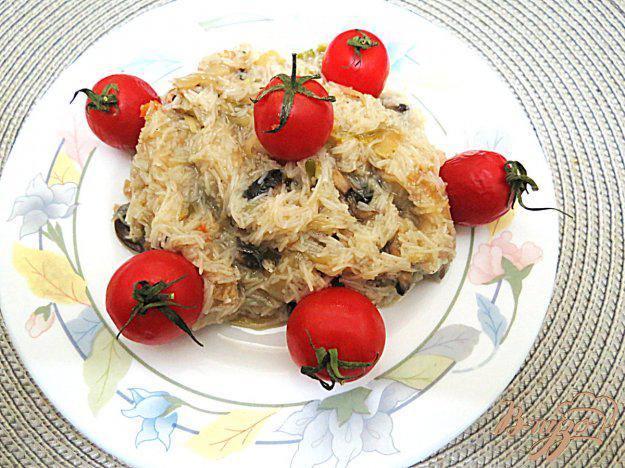фото рецепта: Рисовая вермишель с овощами