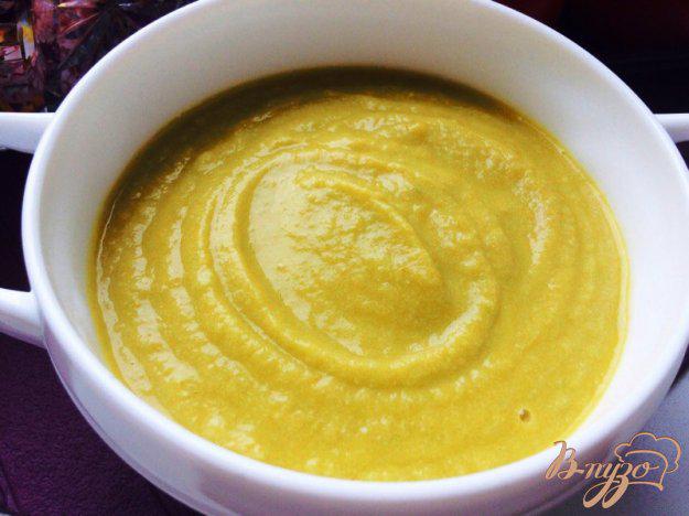фото рецепта: Овощной суп-пюре с фрикадельками из индейки для деток
