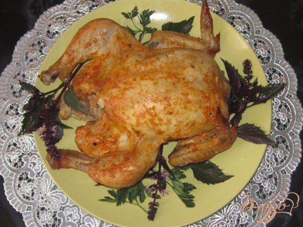 фото рецепта: Курица запеченная в рукаве целиком
