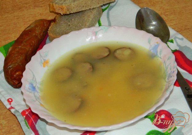 фото рецепта: Гороховый суп с копчеными колбасками