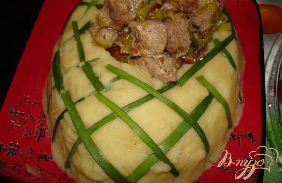 фото рецепта: Картофельный башмак с имбирным мясом